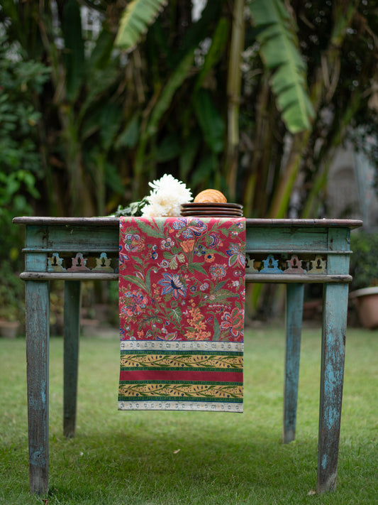 Printed Runner : Hawaii Chilli Canvas