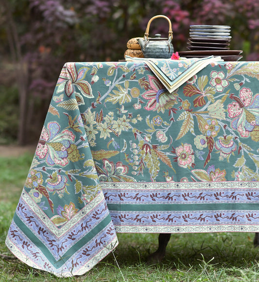 Printed Table Cloth : Hawaii Green Sheeting