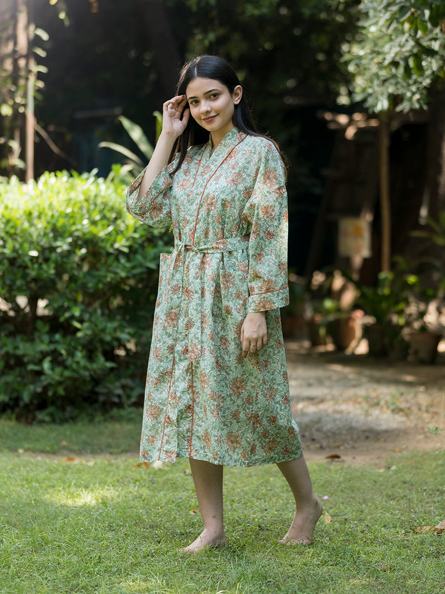 Joy Kimono : Honeysuckle Natural