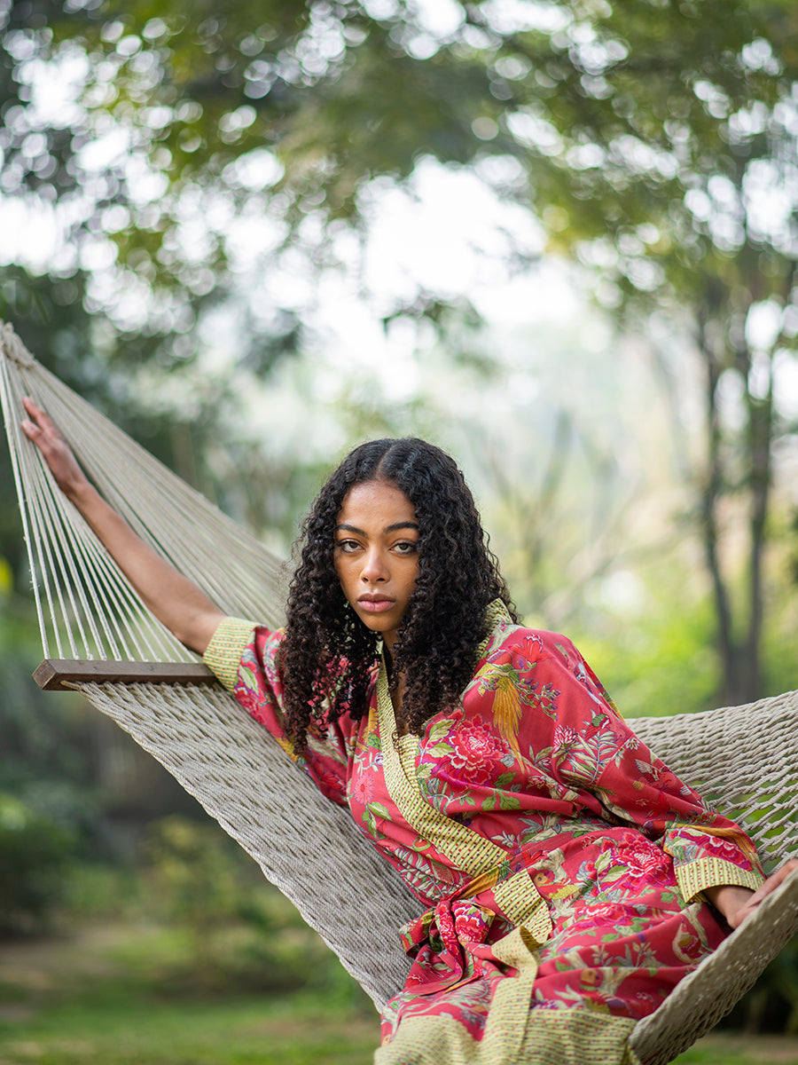 Kimono : Bird Coral