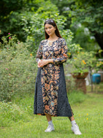 Floral Vine Leher Kurta : White