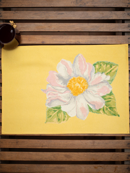 Placemat Set of 2 : Madrid Yellow Canvas