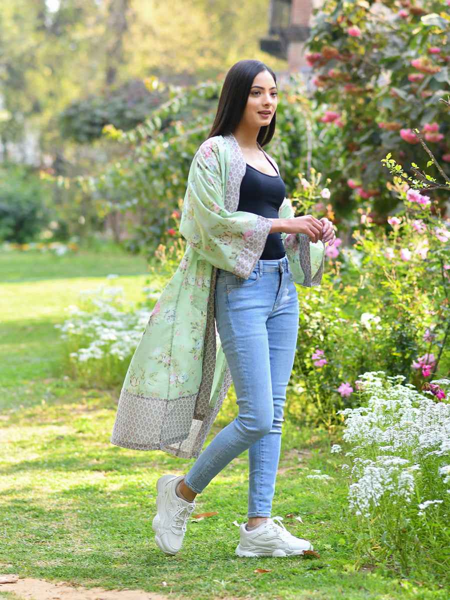 Joy Kimono : Potpourri Celadon