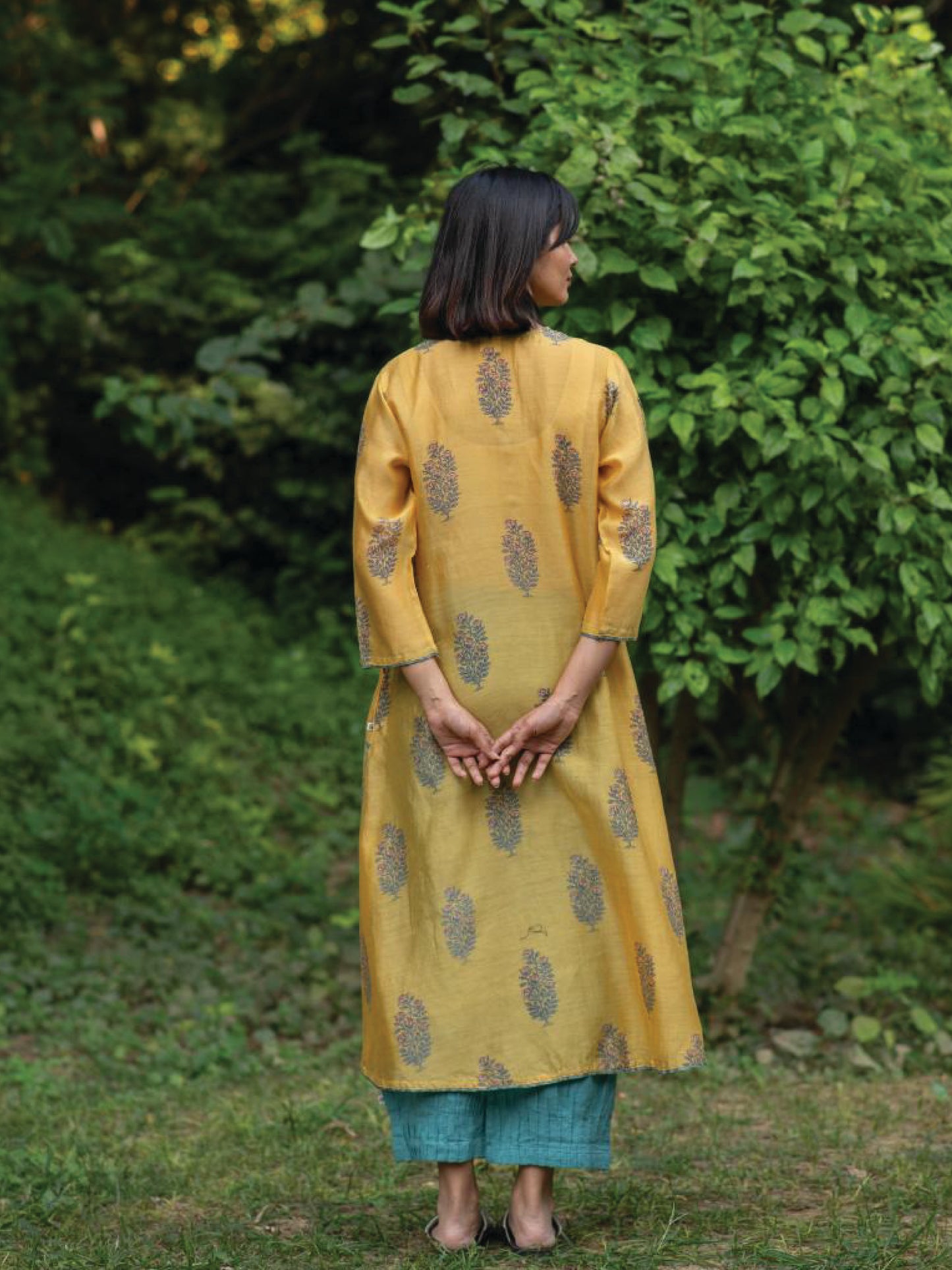 A Line Kurta  : Rosa Yellow