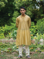 Mens Kurta Long   : Dhania Yellow