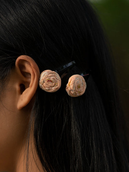 Hair Clip Rose Set of 2  :  Assorted