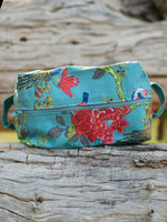Shaving Bag : Bird Teal Canvas