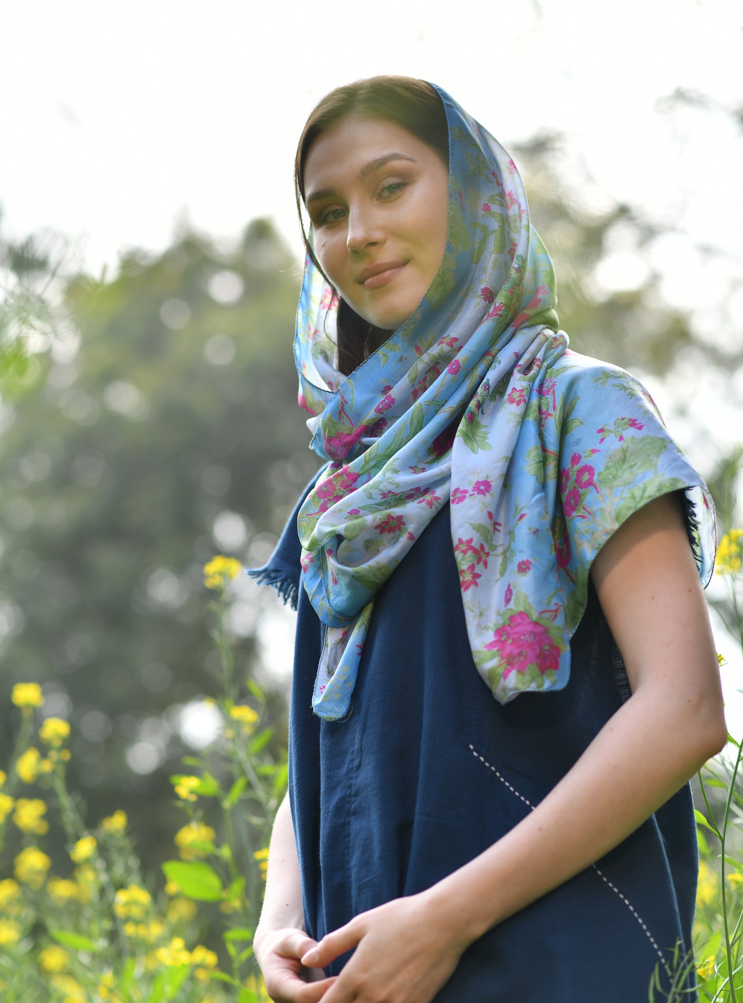 Stole Corsica	Gogo : Sapphire Tabby Silk