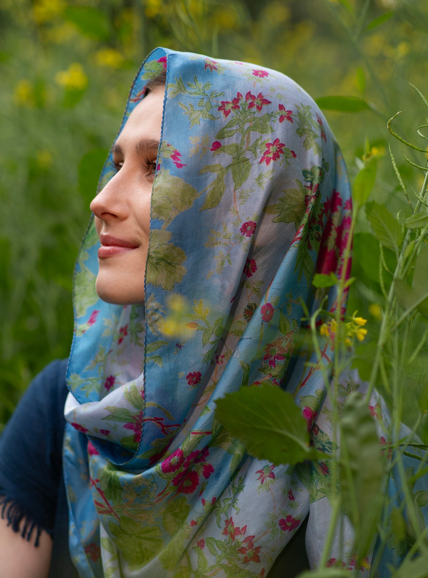 Stole Corsica	Gogo : Sapphire Tabby Silk