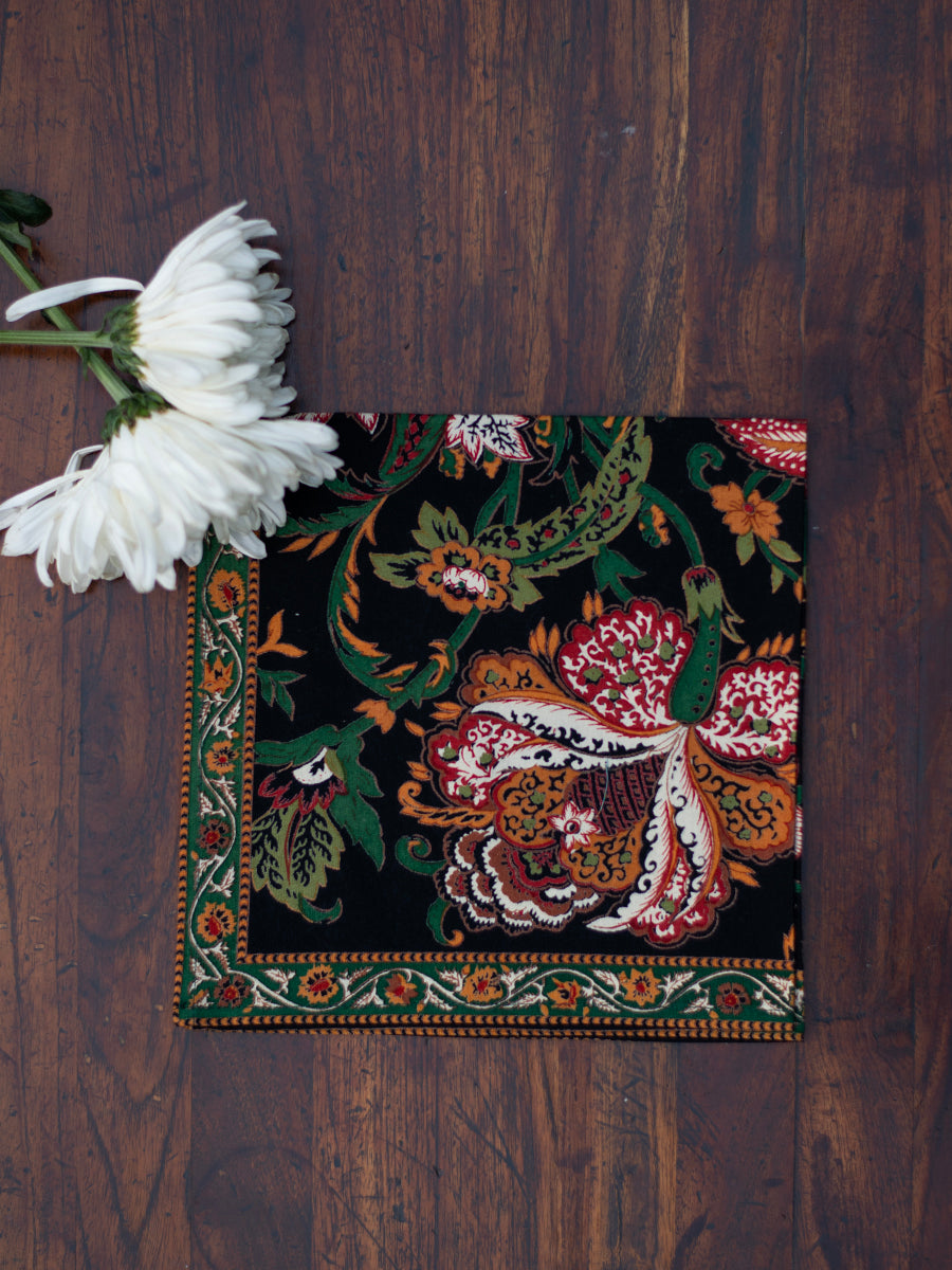 Printed Napkin : Tibet Black Sheeting