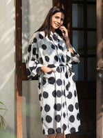 Joy Kimono Tie & Dye : Circle Black