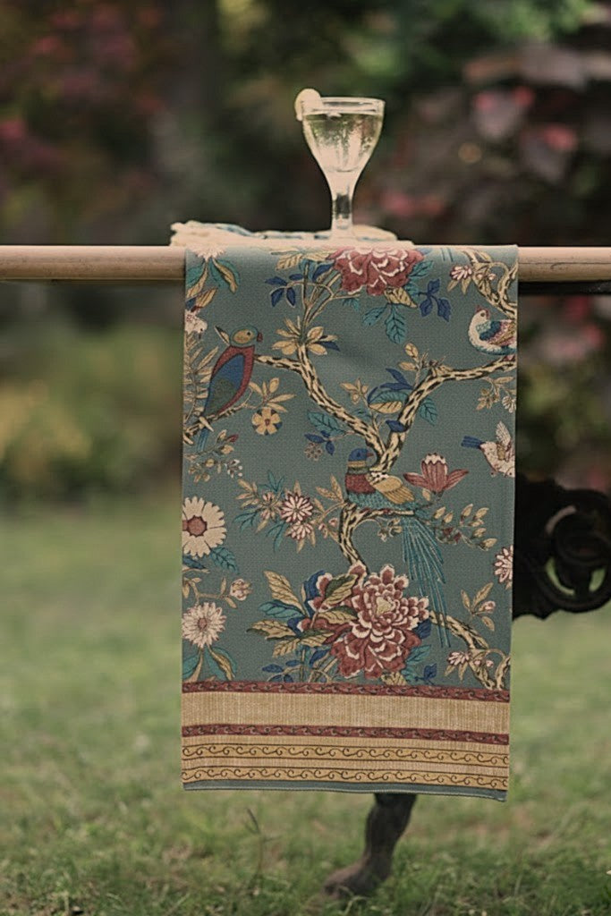 Printed Runner : Bird Manosque : Canvas