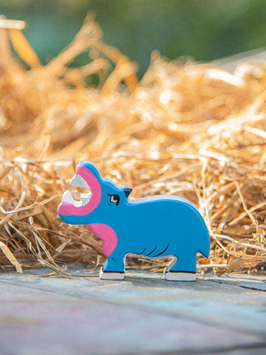 Wild Animal  : Hand Painted  Hippo